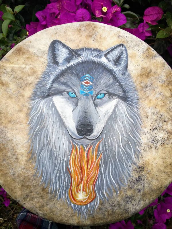 Fire and ice wolf